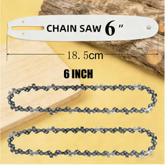 TEEANEES 6-Inch Chainsaw Chain in packaging