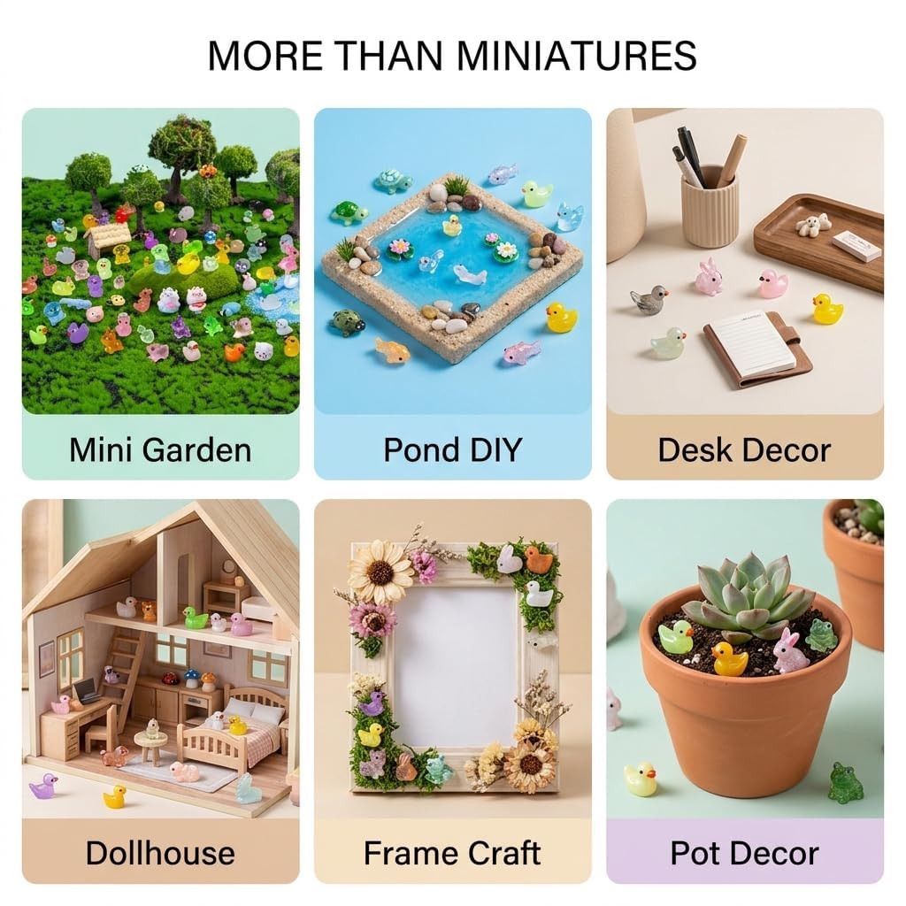 Teenzee animal figurines on a decorative table