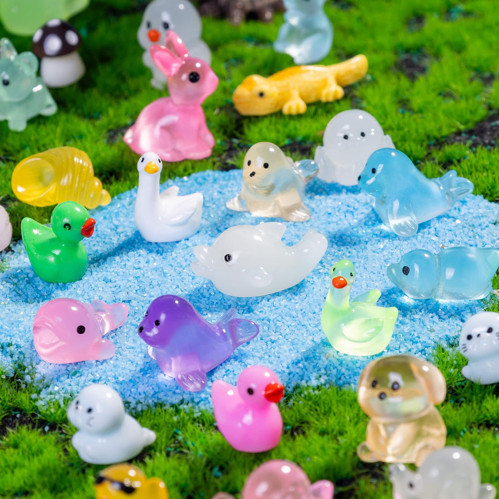 Teenzee Mini Resin Animals showing intricate details