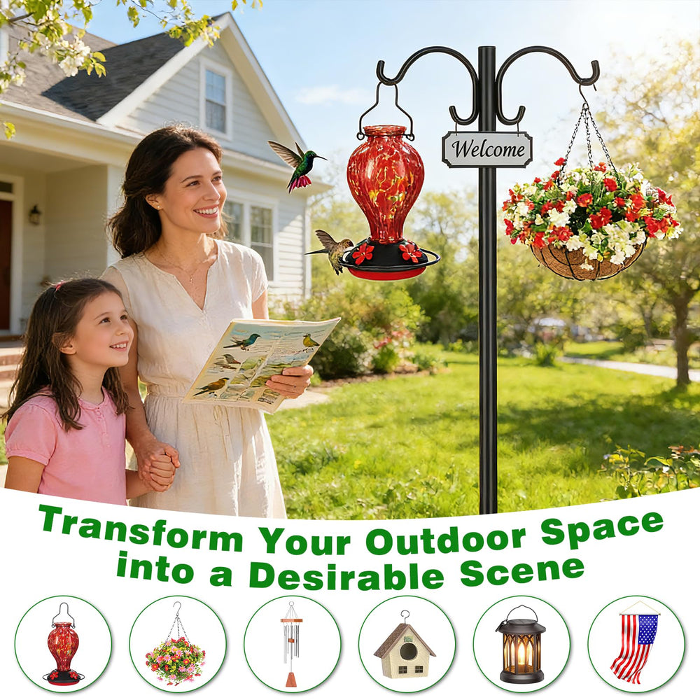 Tegarbed 88-inch shepherd hook packaging display