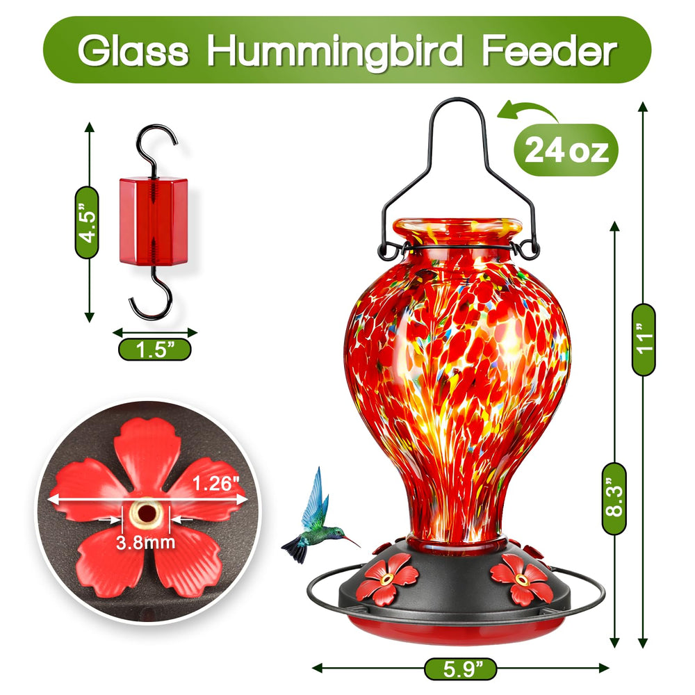 Tegarbed Hummingbird Feeder with ant moat and perch