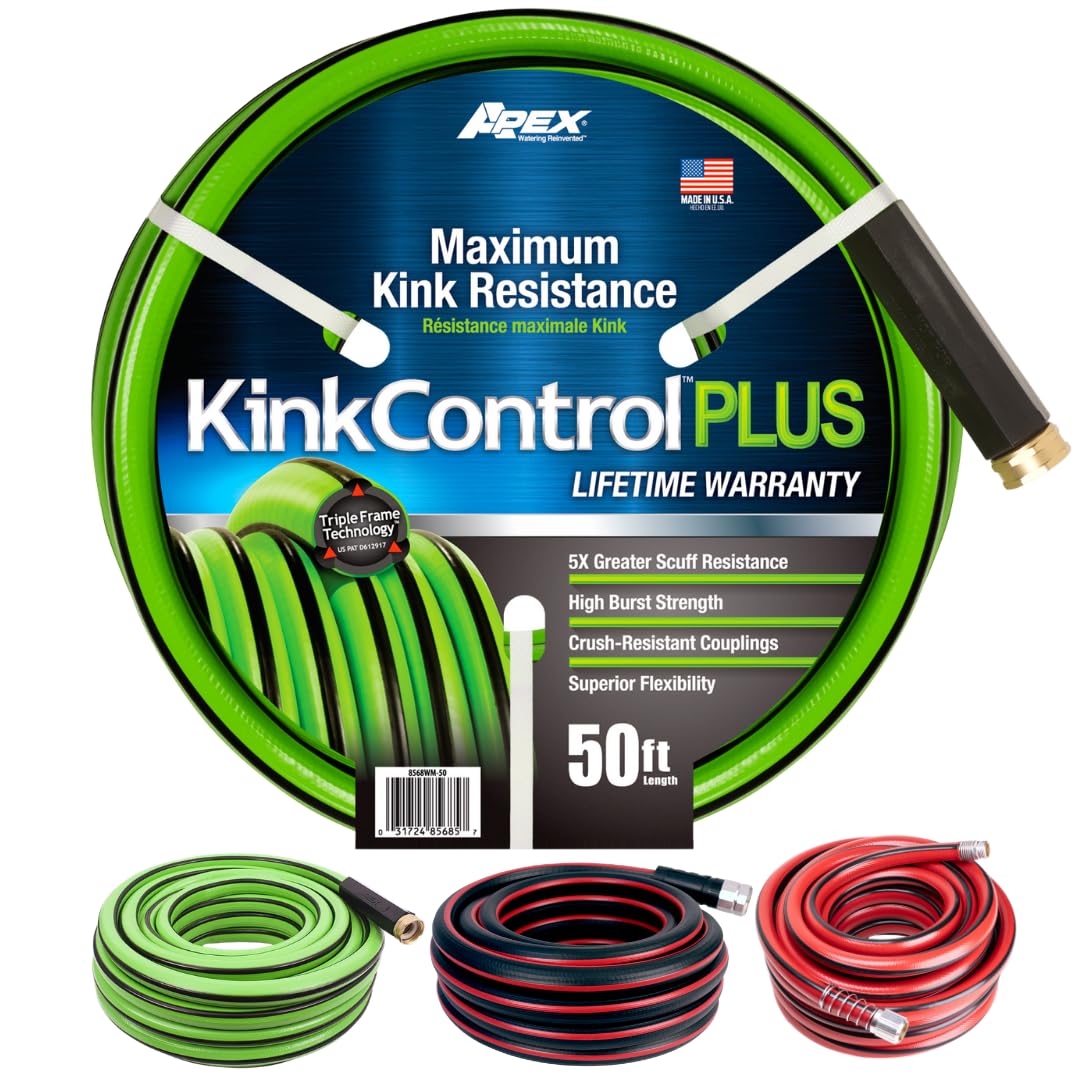 Teknor Apex Garden Hose 5/8 in x 50 ft green model front view
