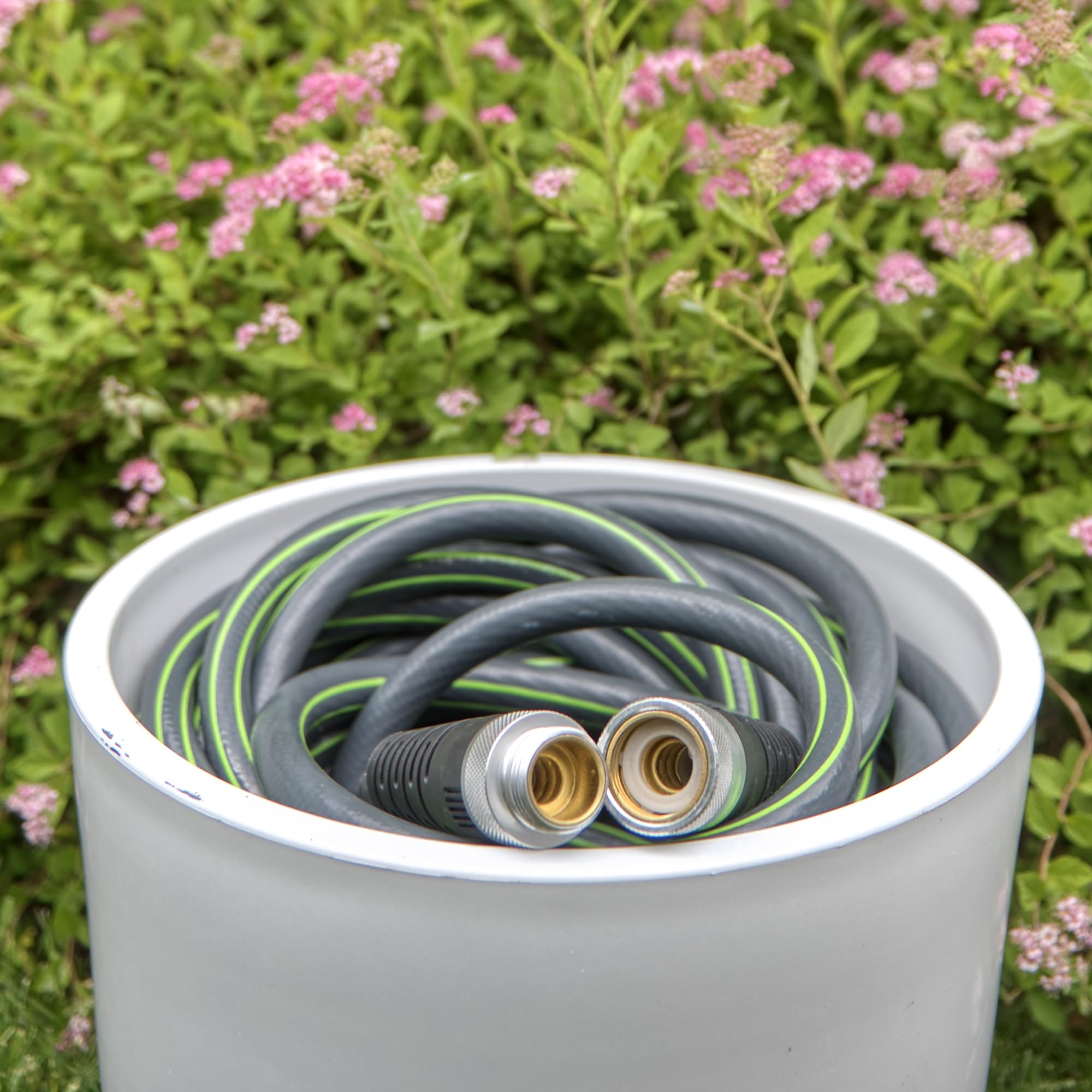 Teknor Apex Kink Control Flex Hose 50 ft compact size when empty