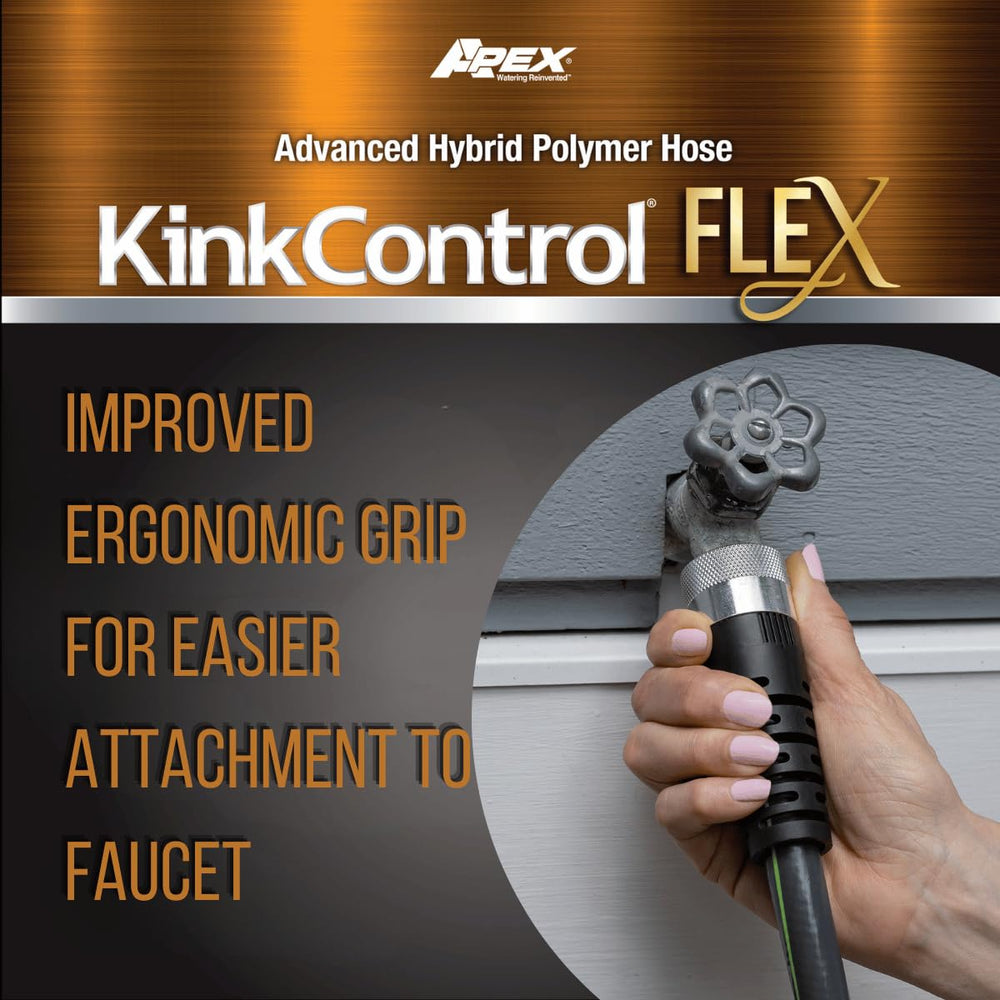 Teknor Apex Kink Control Flex Hose 50 ft in garden setting
