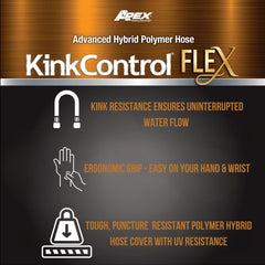 Teknor Apex Kink Control Flex Hose 50 ft showcasing kink-resistant technology