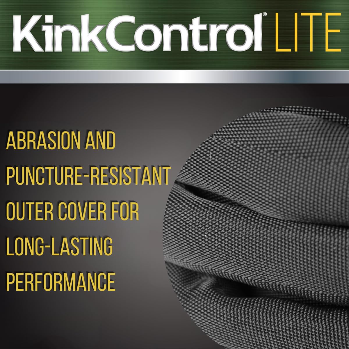 Teknor Apex Kink Control Lite hose in garden setting