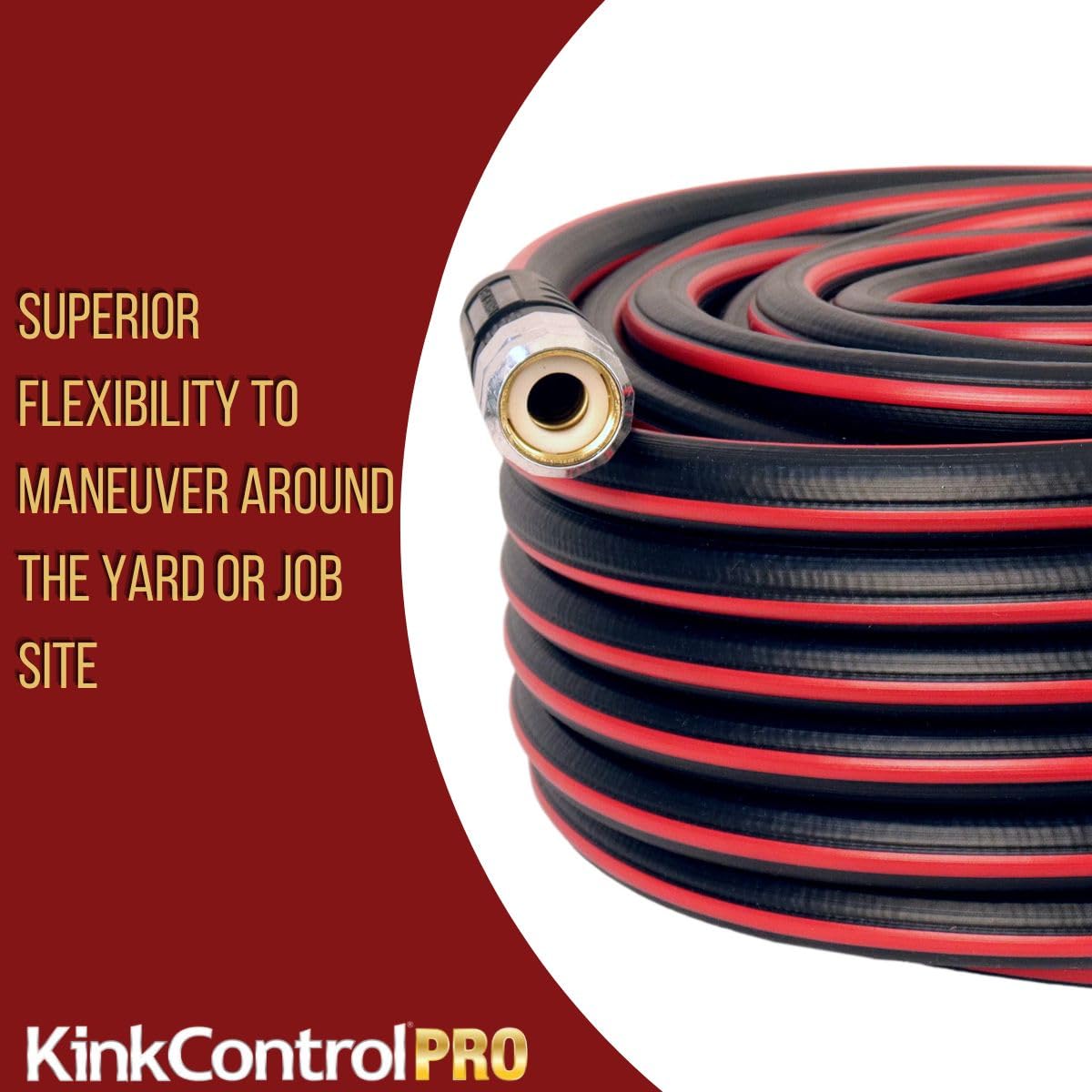 Teknor Apex Kink Control Pro Garden Hose 50 Ft in garden setting