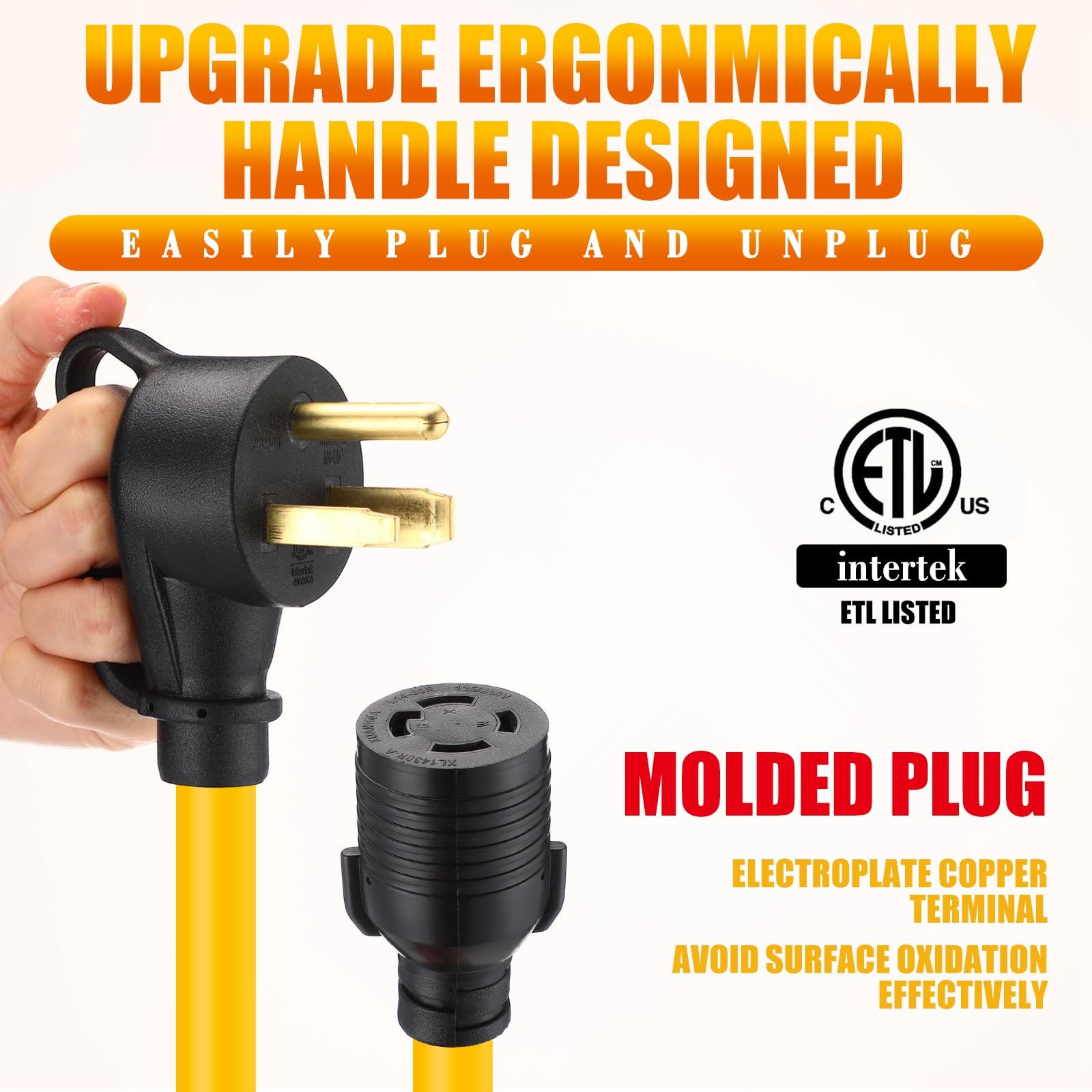 Tellegloww adapter cord in use with a generator