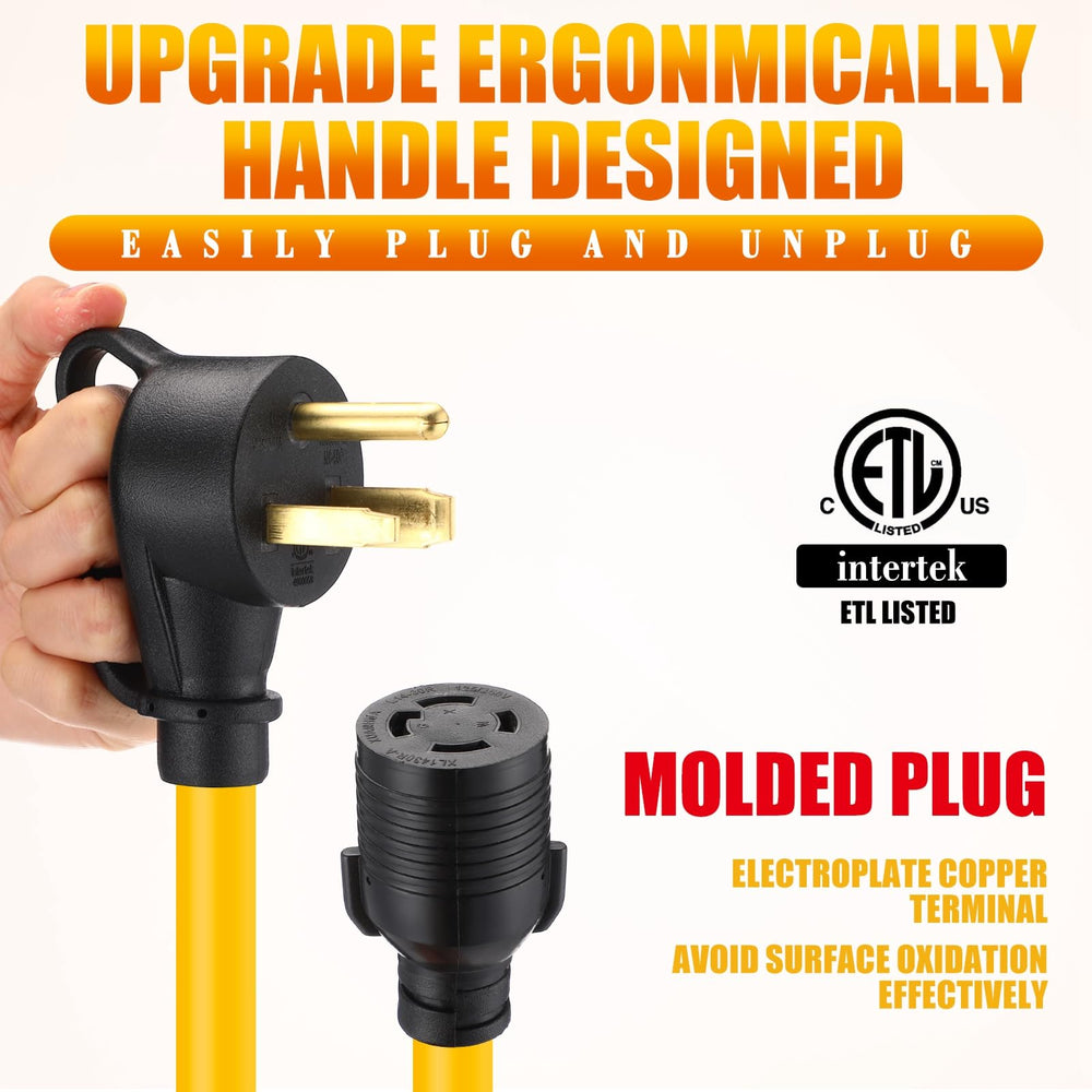 Tellegloww adapter cord in use with a generator