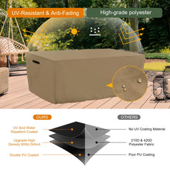 Tempera Patio Furniture Cover with click-close straps