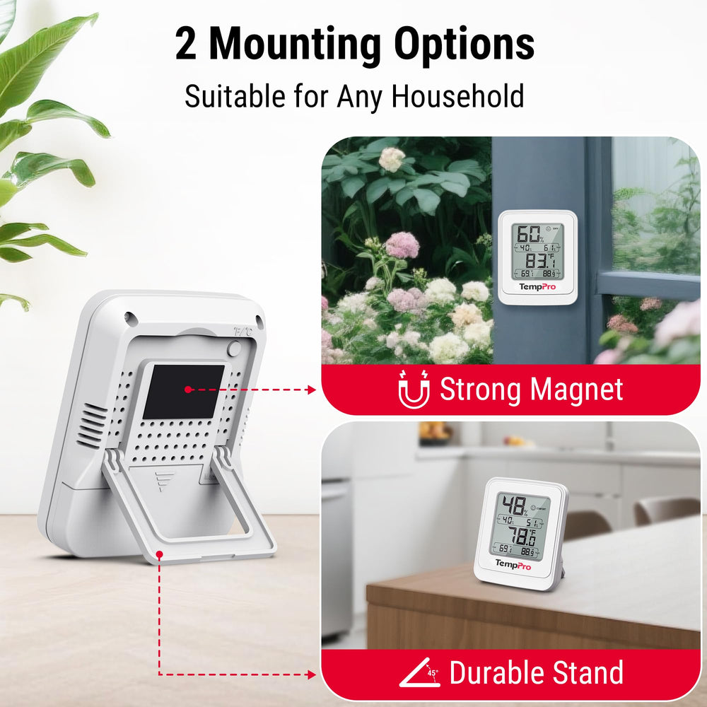 TempPro hygrometer user manual with instructions