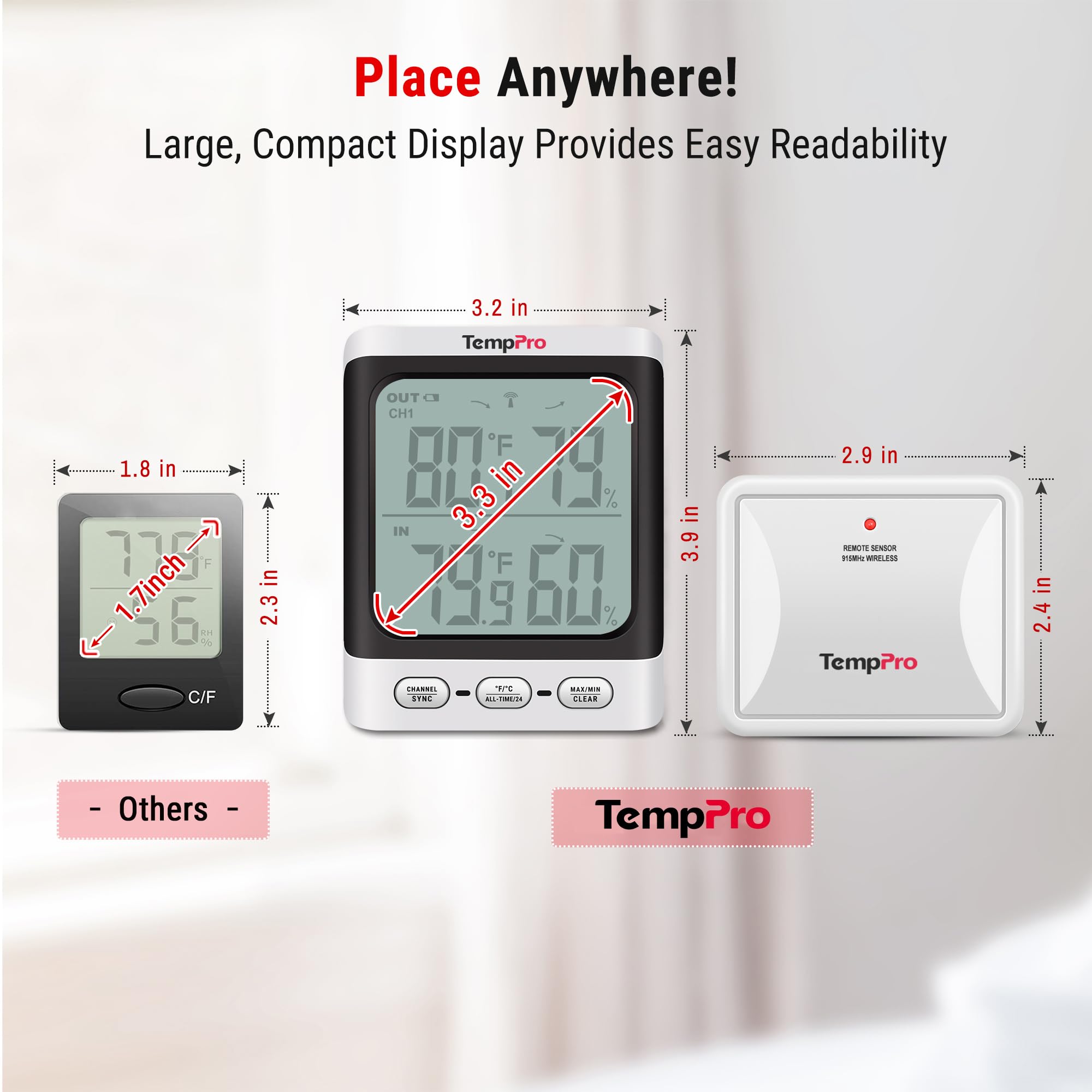TempPro TempAir thermometer in elegant gift box packaging