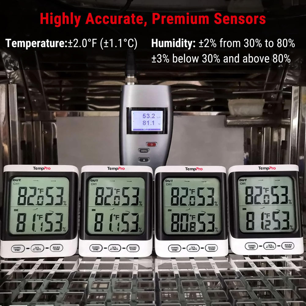 TempPro TempAir thermometer with magnet and stand for versatile storage
