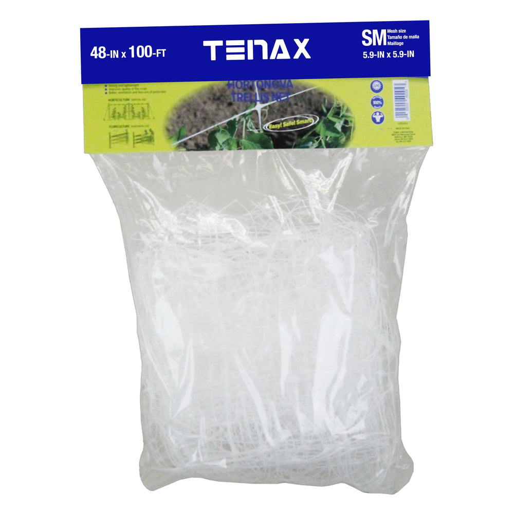 TENAX Hortonova Plant Trellis Net 48" x 100' white roll