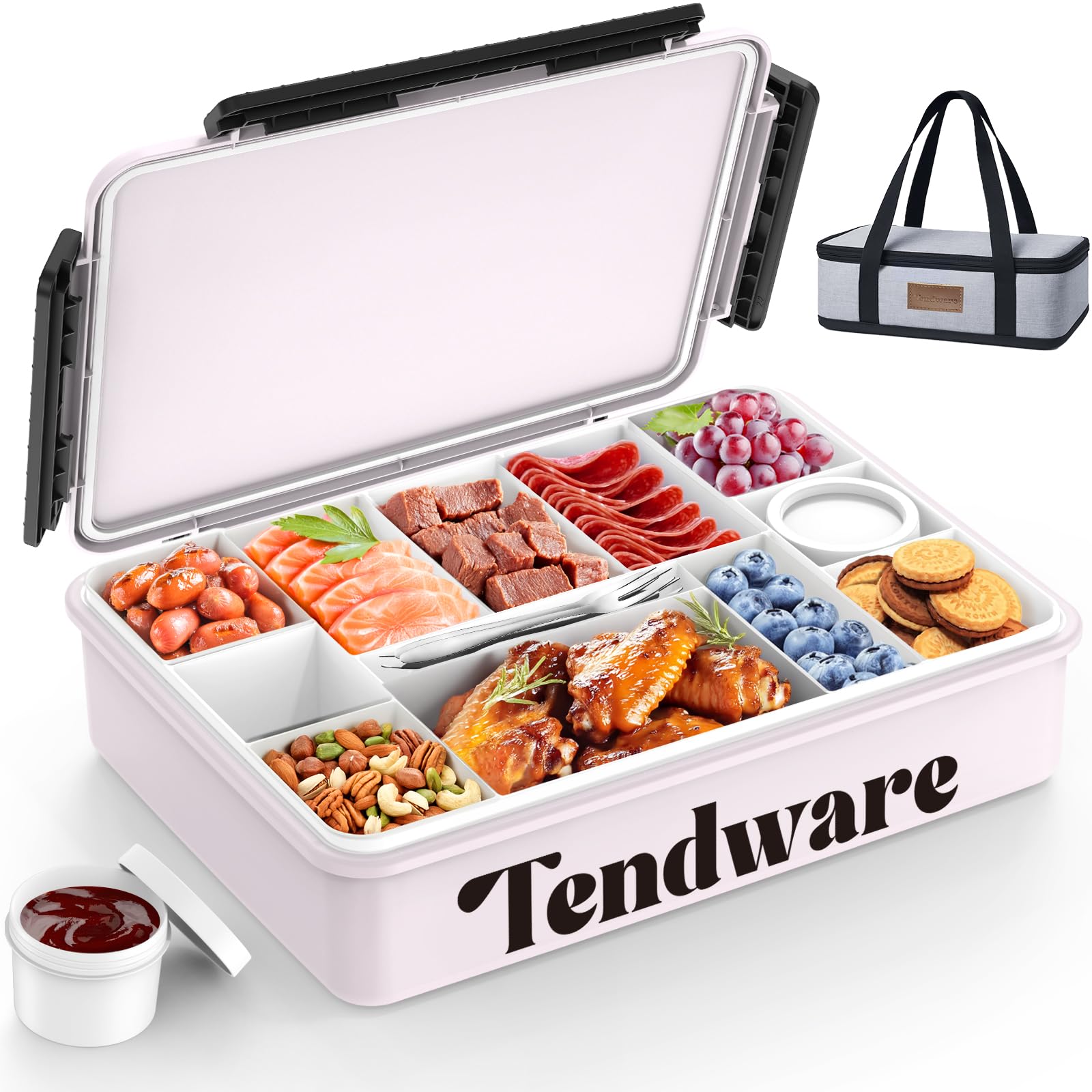 TENDWARE LIFE Chilled Snackle Box Container with ice pack in Orchid colour