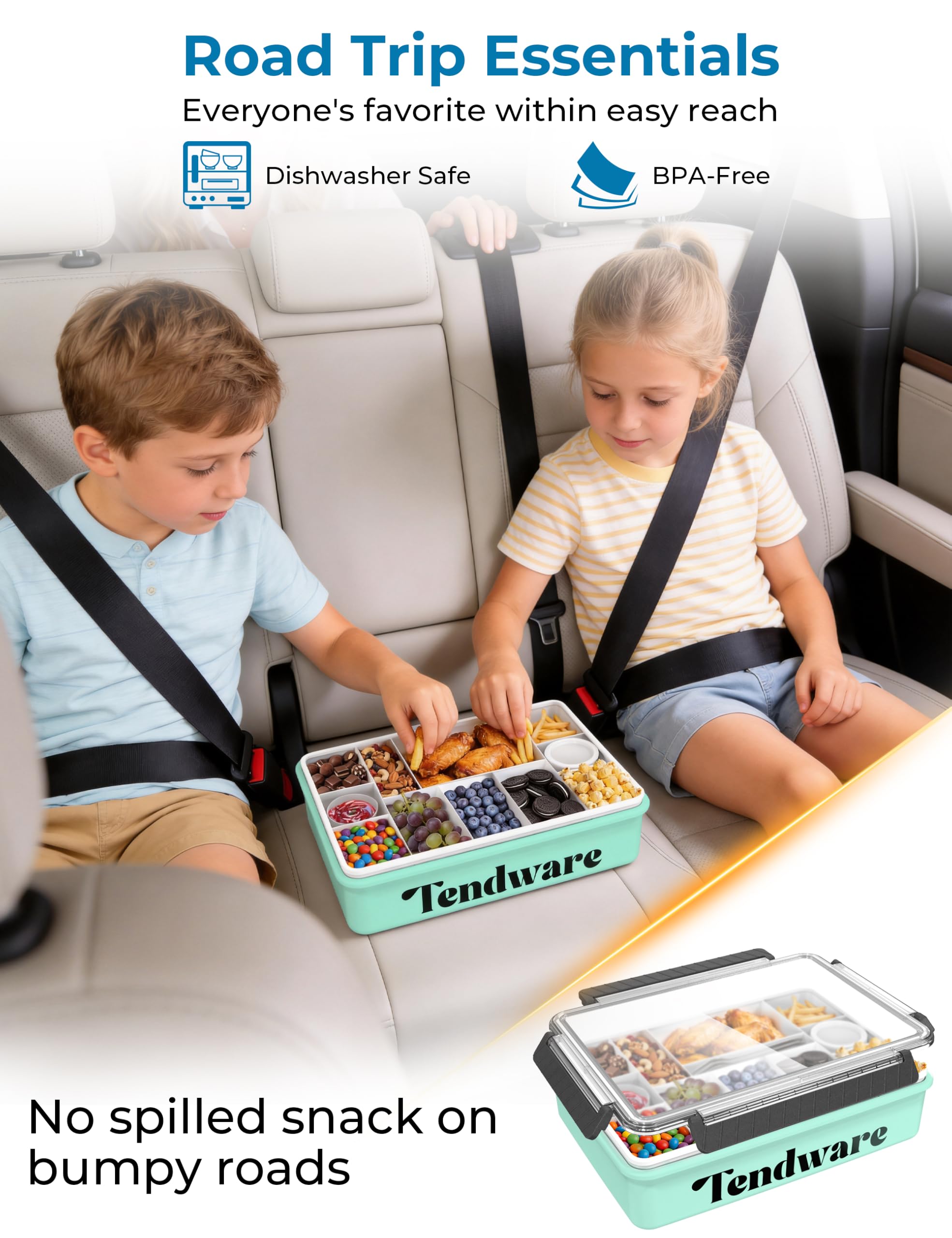 TENDWARE LIFE Snackle Box with insulated bag and ice pack