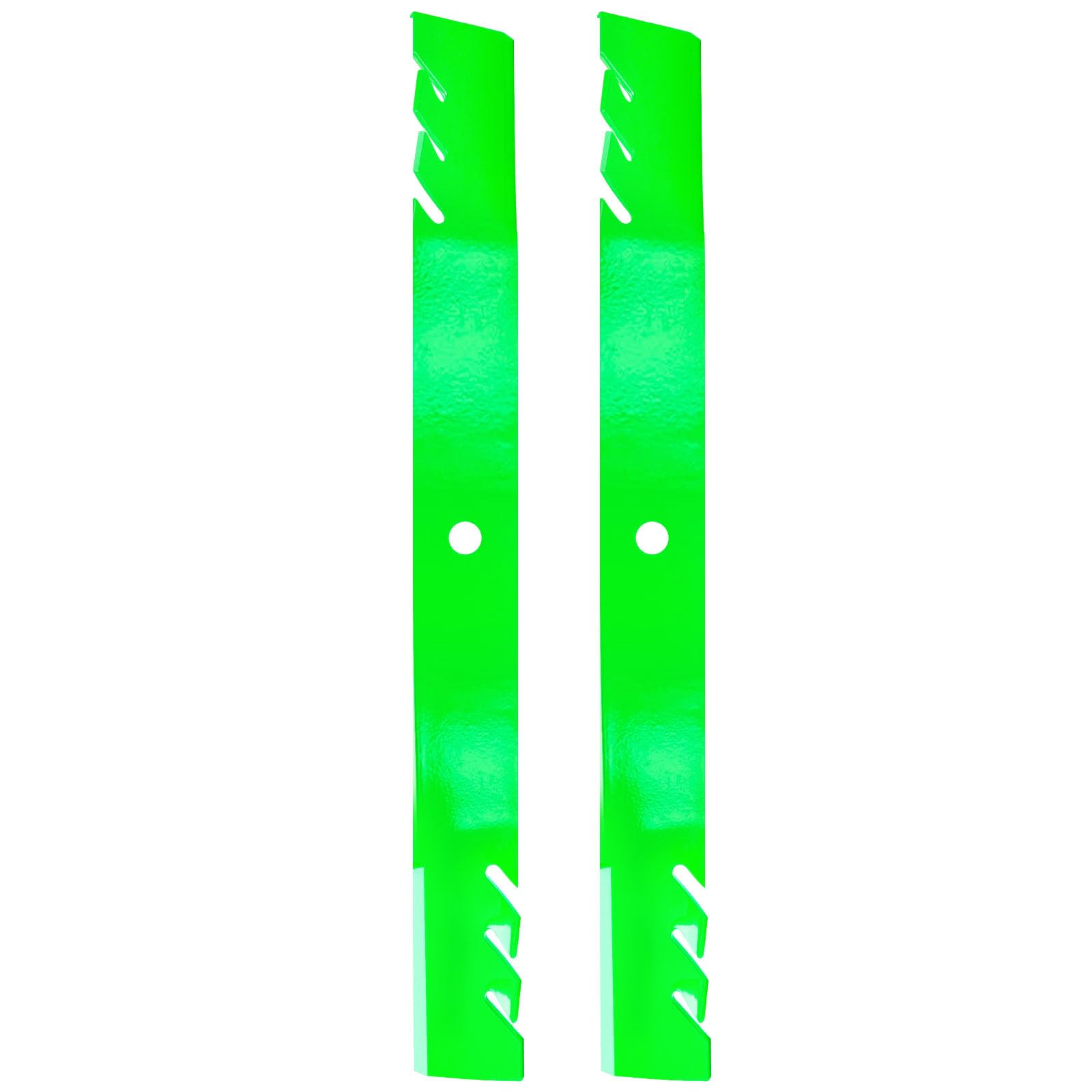 TENGMUJX 42 inch mower blades front view with packaging