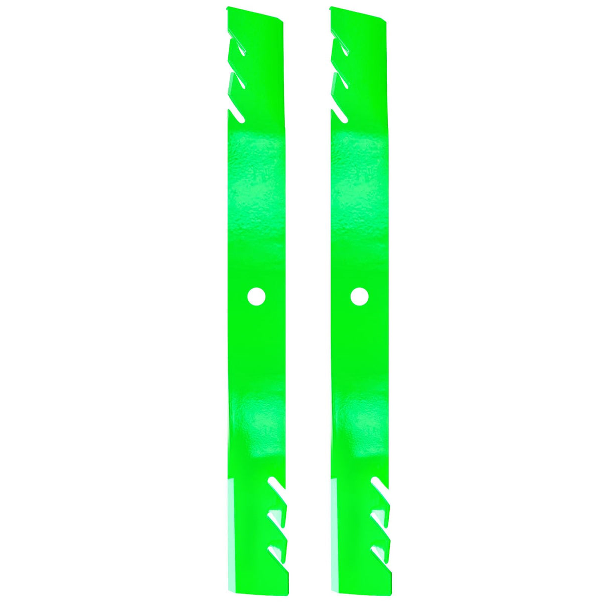 TENGMUJX 42 inch mower blades front view with packaging