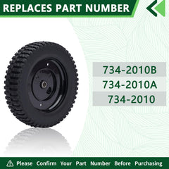TENGMUJX 9-inch lawn mower rear wheel installation process