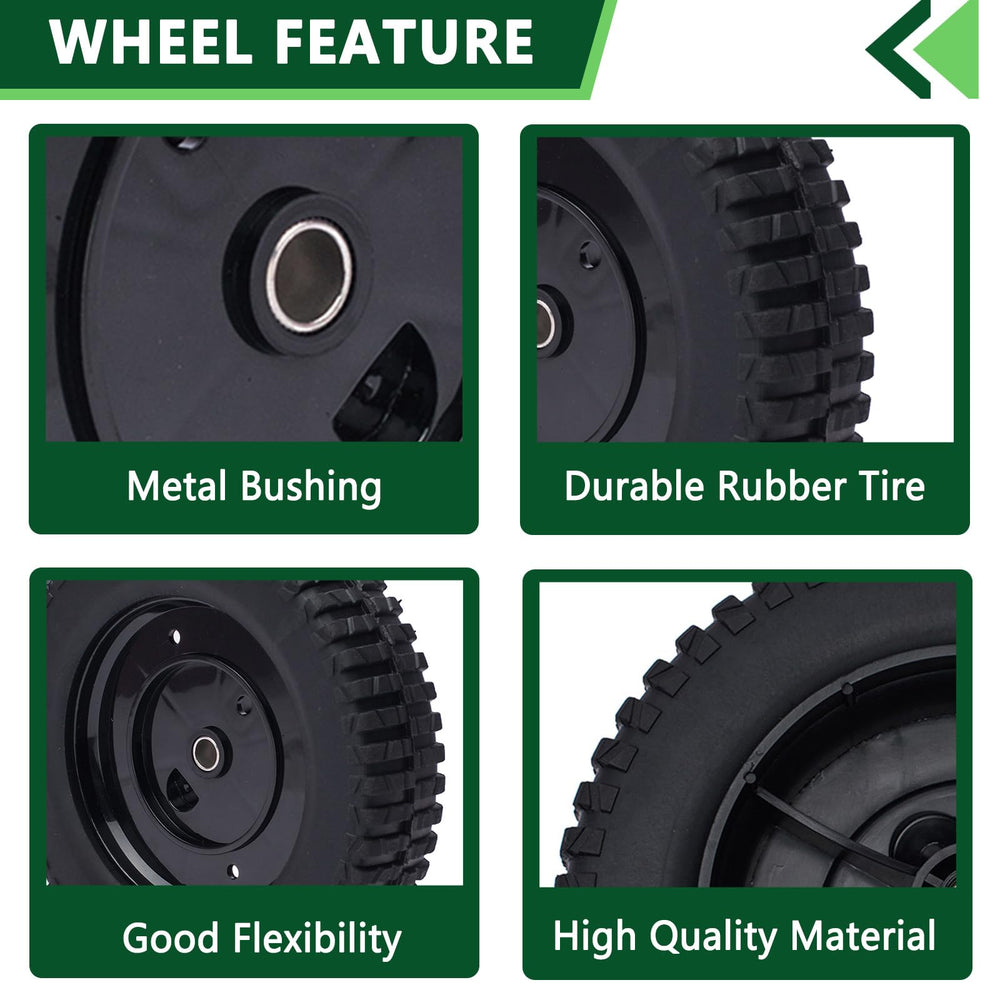 TENGMUJX 9-inch lawn mower rear wheel with specifications