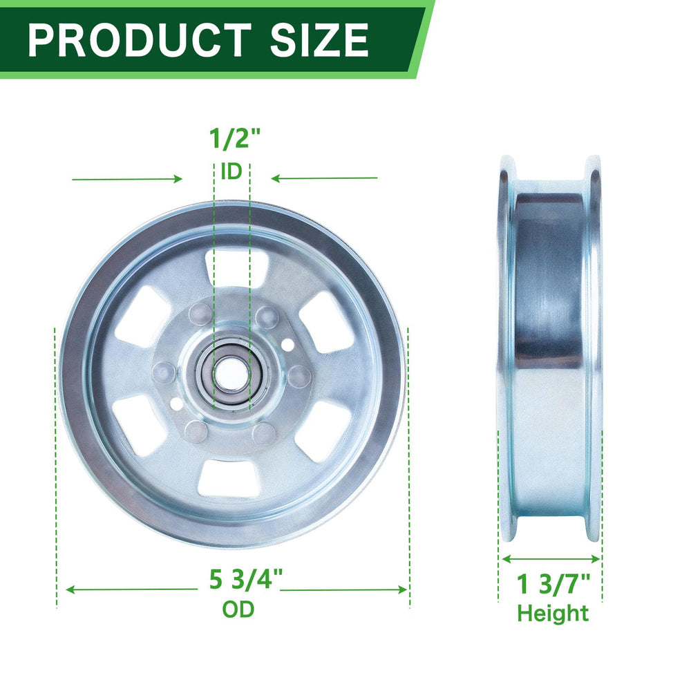 TENGMUJX Idler Pulley 033-8000-00 side view