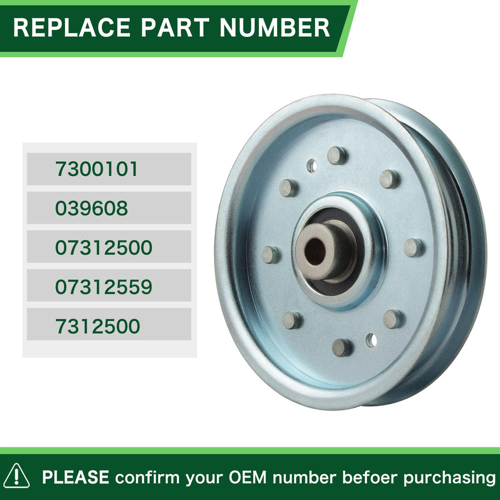 TENGMUJX Idler Pulley 07300101 with dimensions