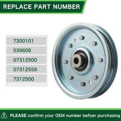 TENGMUJX Idler Pulley 07300101 with dimensions