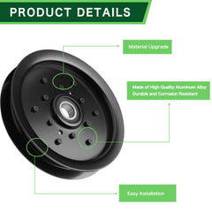 TENGMUJX Idler Pulley AM143737 installed on lawn mower
