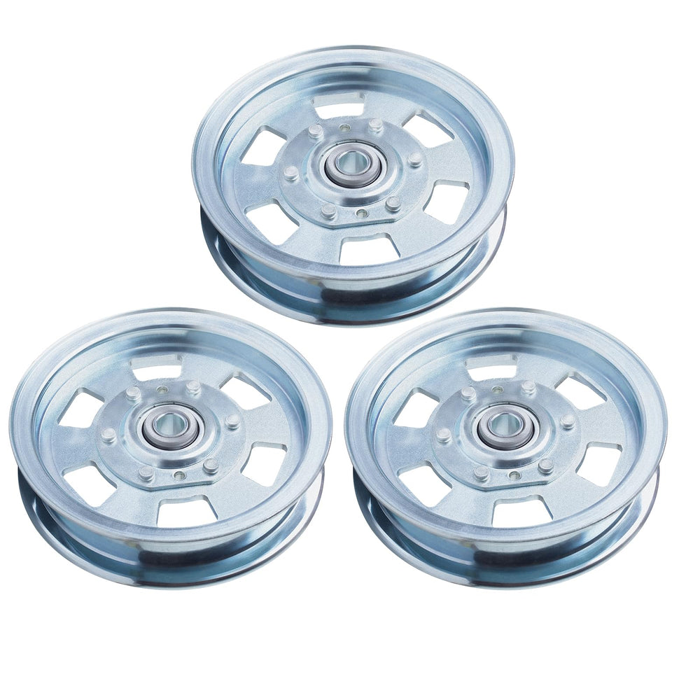 TENGMUJX Lawn Mower Idler Pulley 3 Pack front view