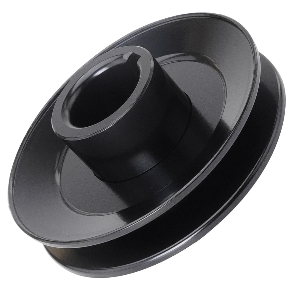 TENGMUJX lawn mower pulley front view with diameter specifications
