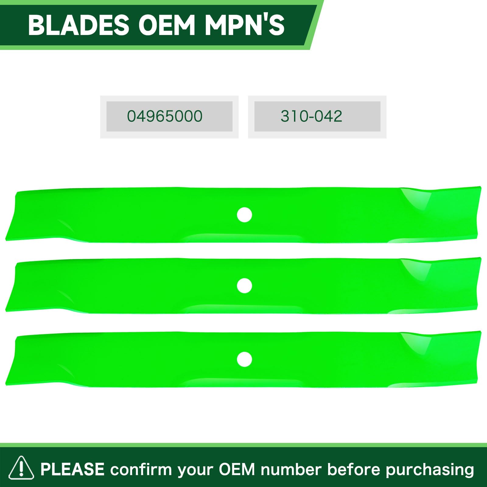 TENGMUJX mower blade installation example