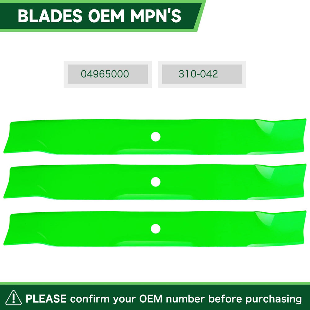 TENGMUJX mower blade installation example