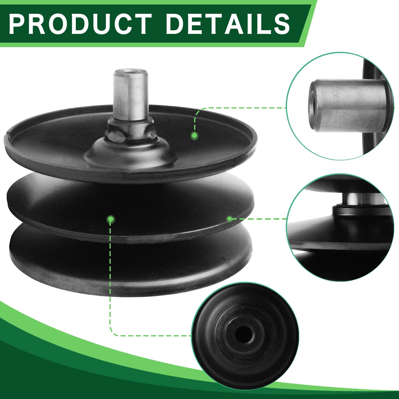 TENGMUJX pulley installed on a lawn mower