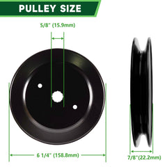 TENGMUJX Spindle Assembly with Pulley side view