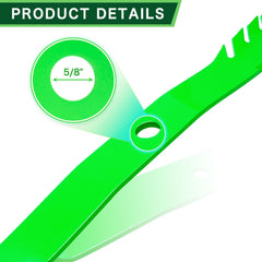 TENGMUJX toothed mower blades showing center hole