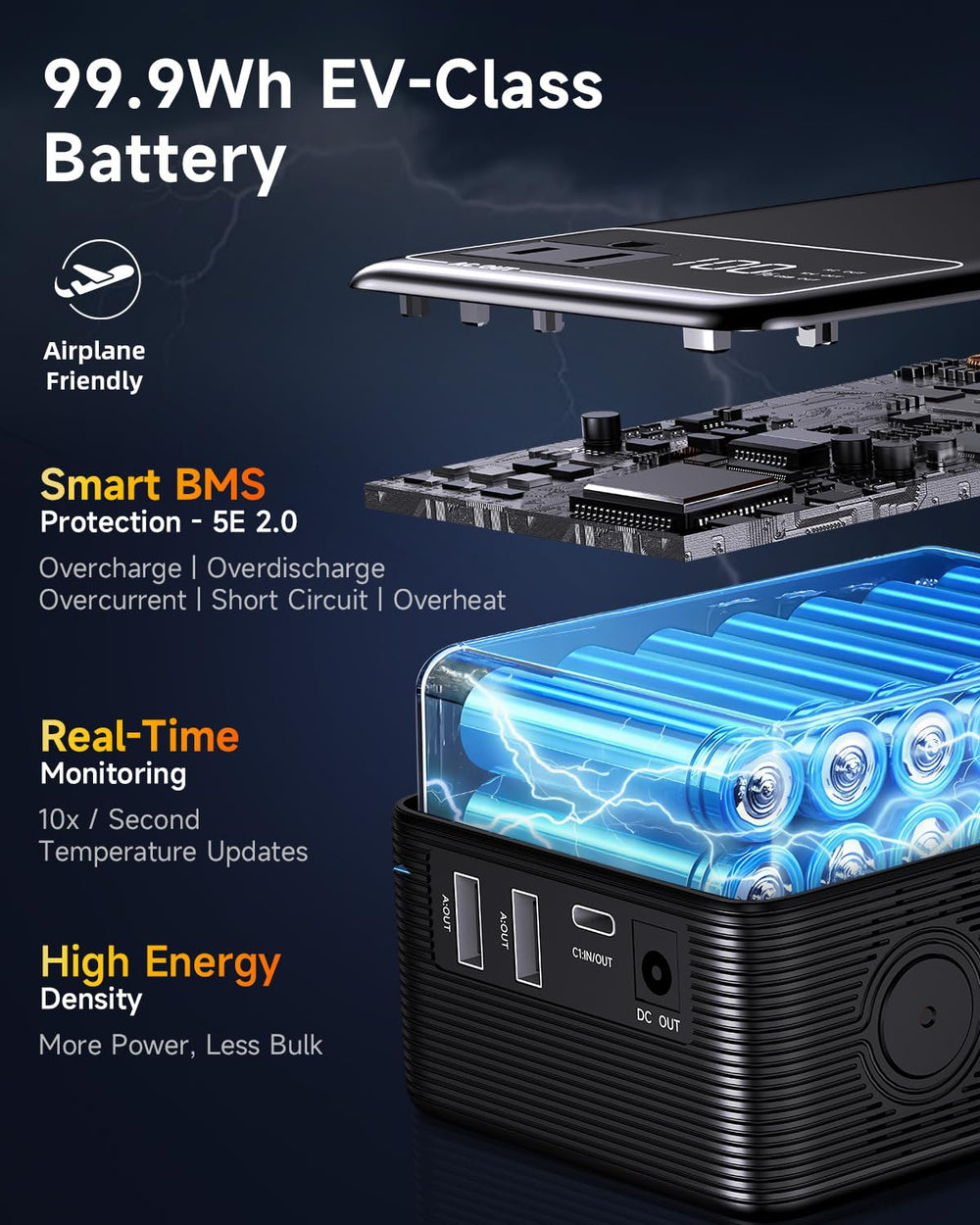 Tenlike Portable Power Station in outdoor setting