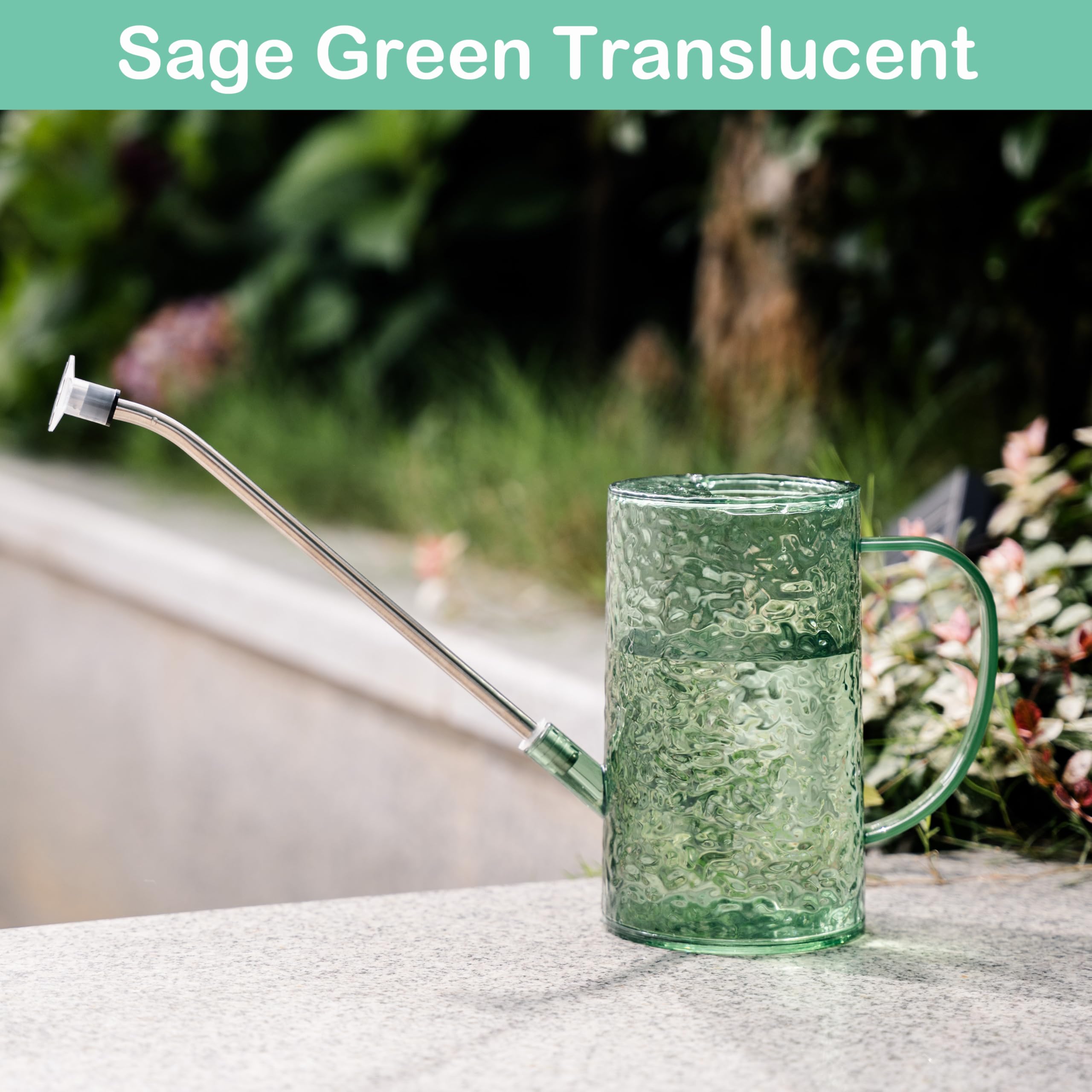 Tennedriv Green Small Watering Can displaying water level