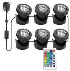 TENSUL pond lights black model front view