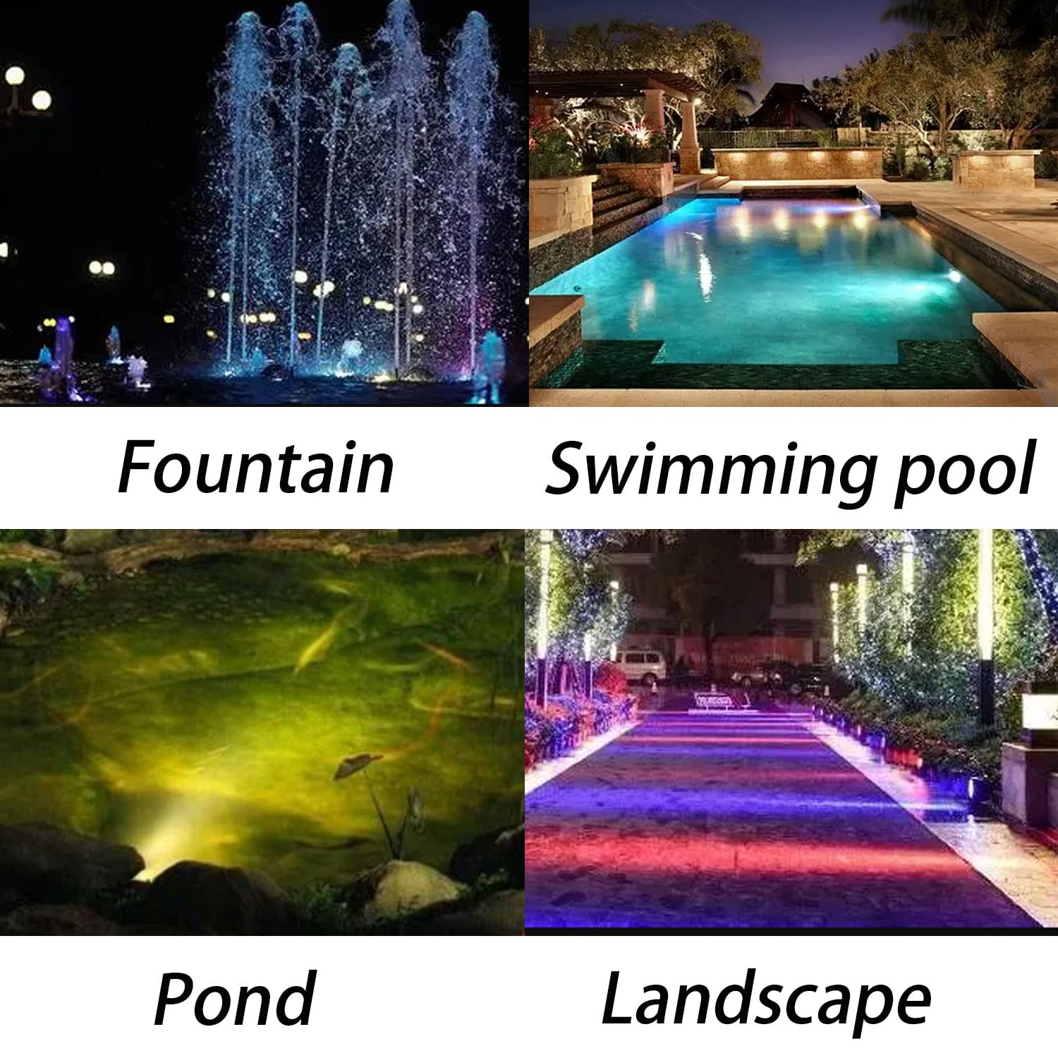 TENSUL pond lights packaging and specifications