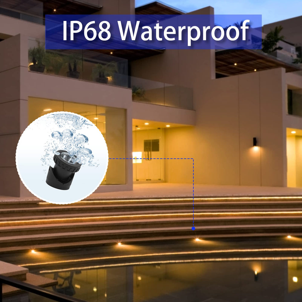 TENSUL pond lights with dimmable feature displayed