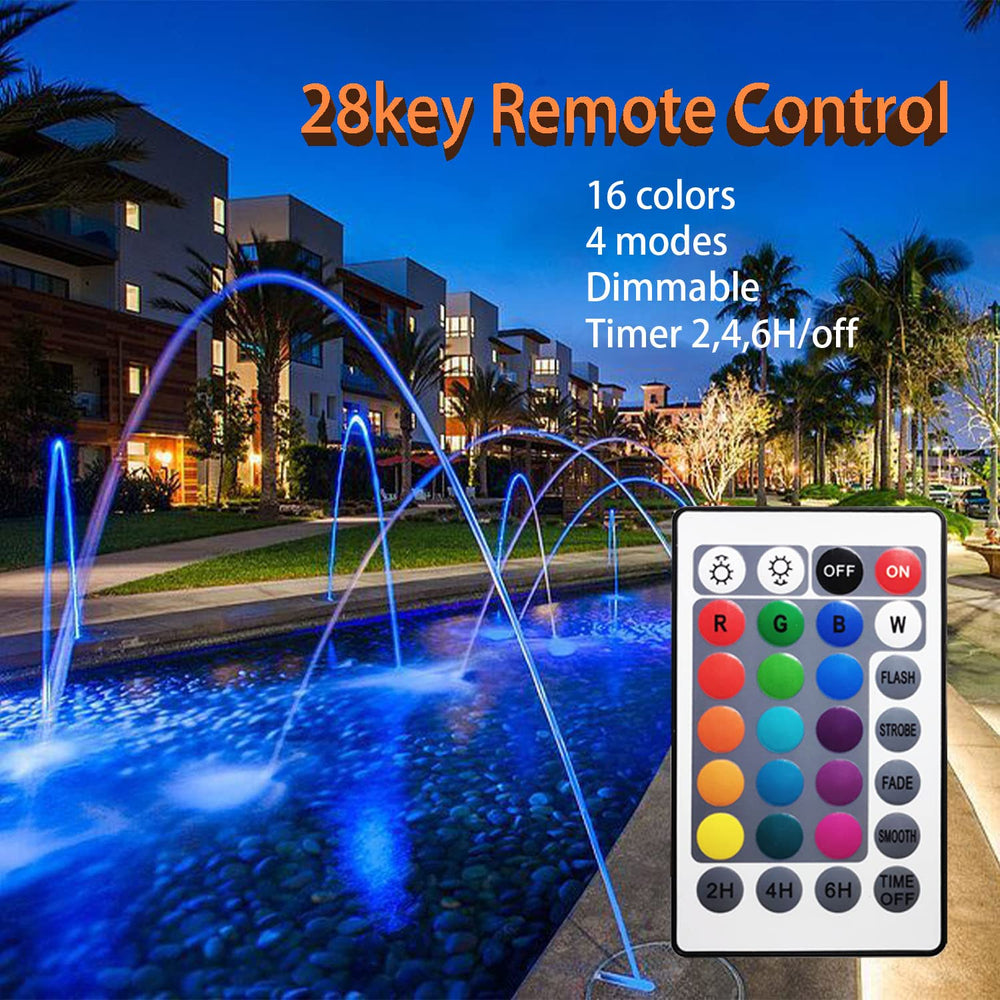 TENSUL pond lights with timer feature