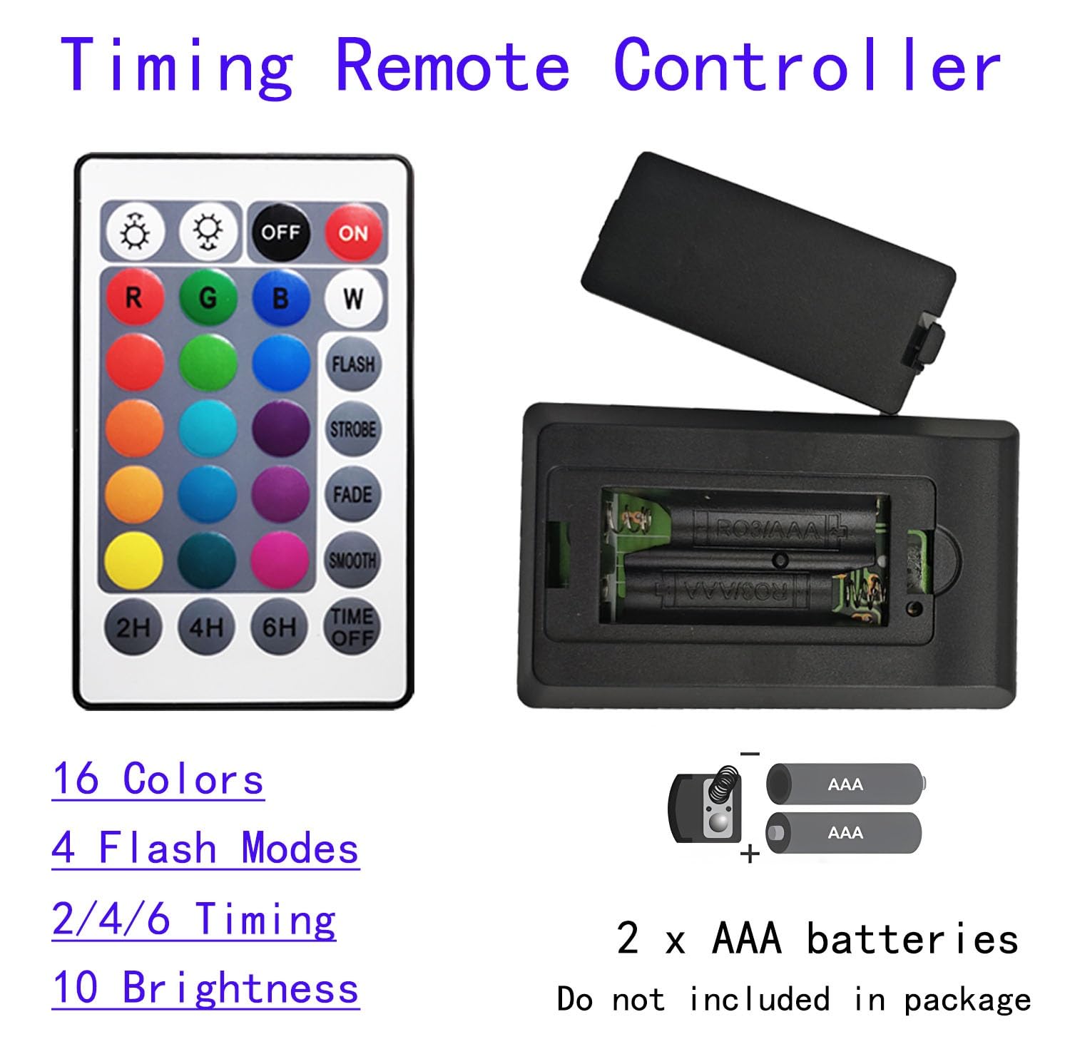 TENSUL RGB pond lights remote control