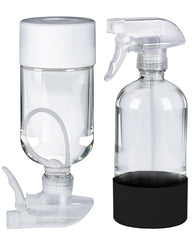 TERESRY 360° Glass Spray Bottle front view with silicone sleeve