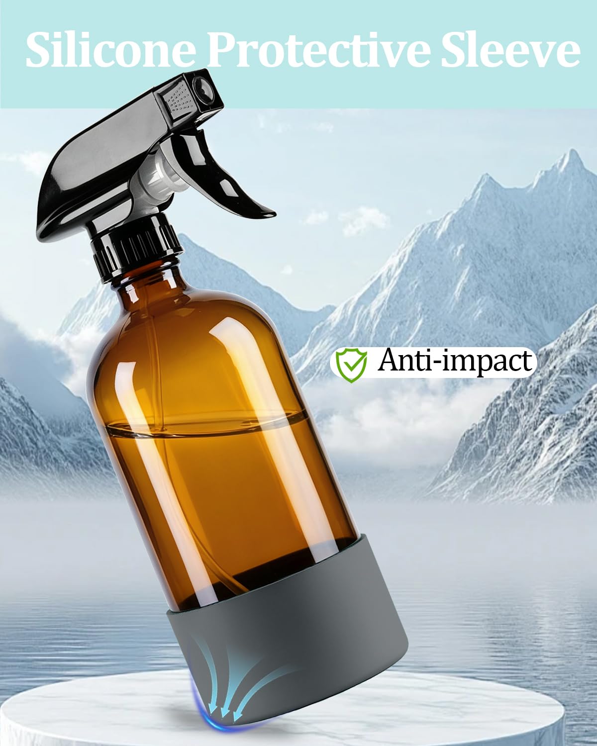 TERESRY 360° Glass Spray Bottle in use watering plants