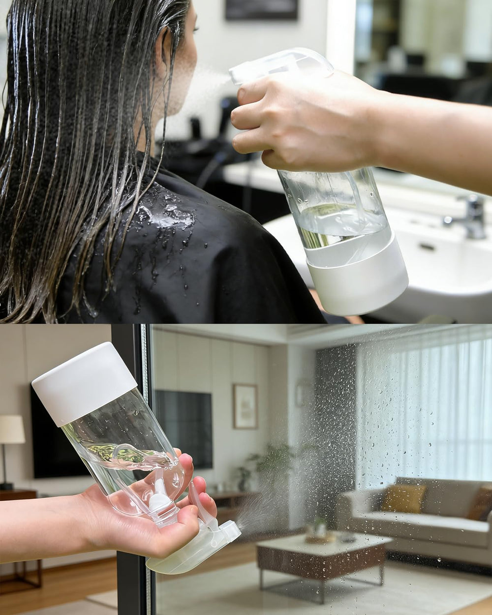 TERESRY 360° Glass Spray Bottles pack of two