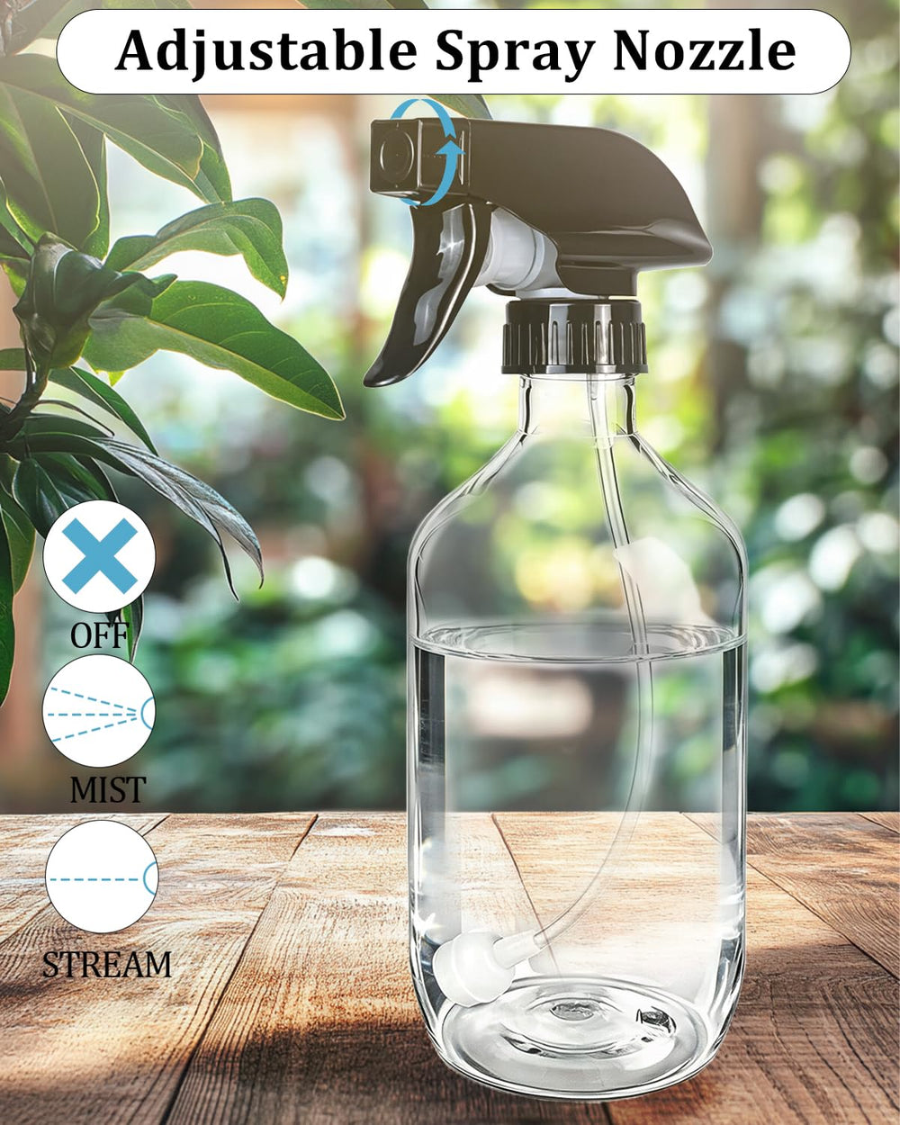 TERESRY spray bottle demonstrating 360° inverted spray feature