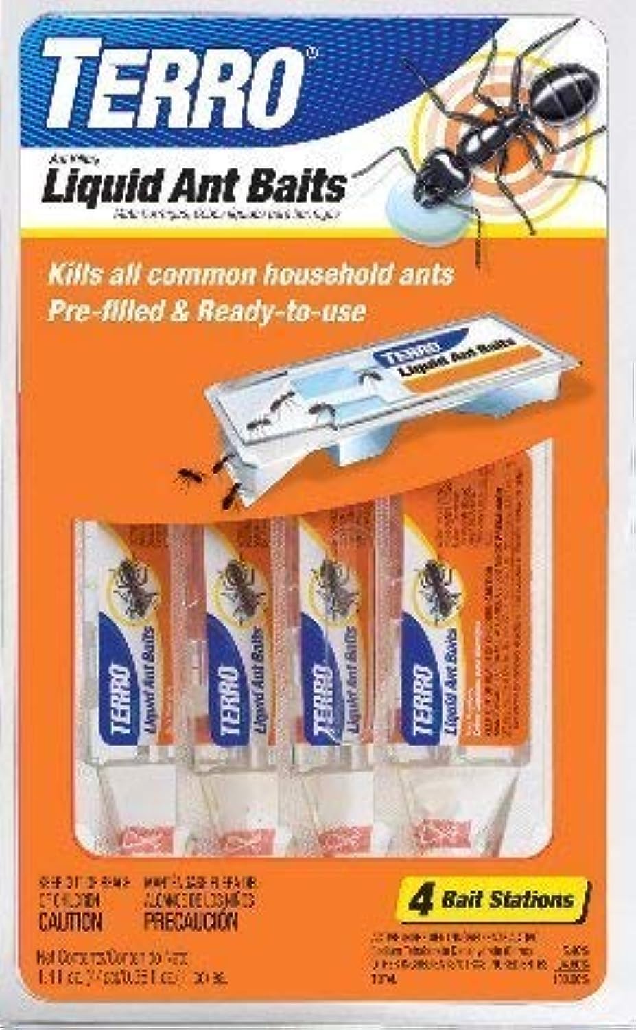 Terro Ant Killer Liquid Baits Pack of 4, ready-to-use stations