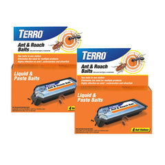 Terro Ant & Roach Bait 8-Pack, front view of packaging