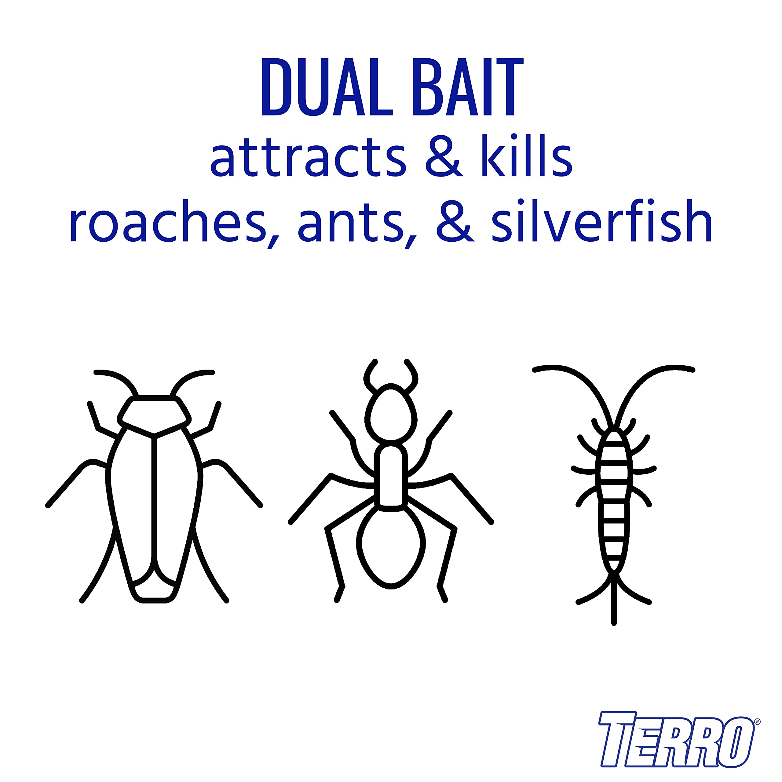Terro Ant & Roach Bait on countertop with pest activity