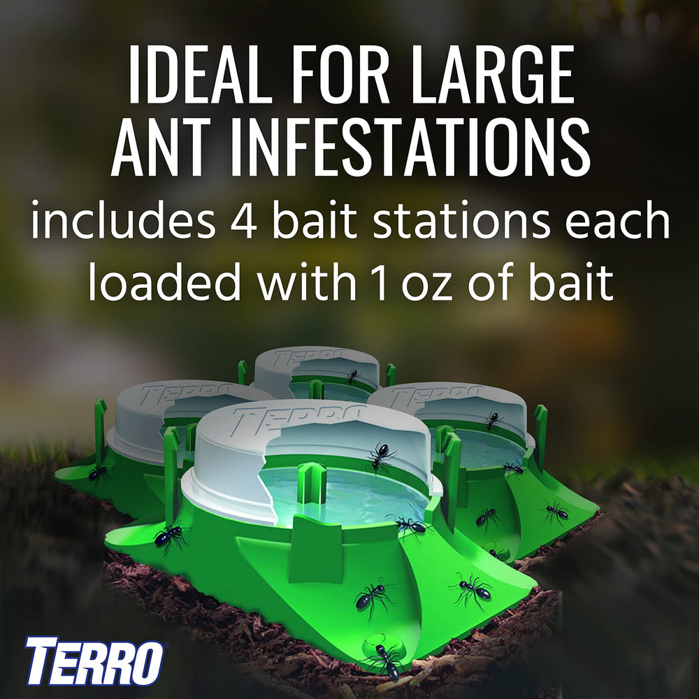 Terro bait station packaging showing included instructions